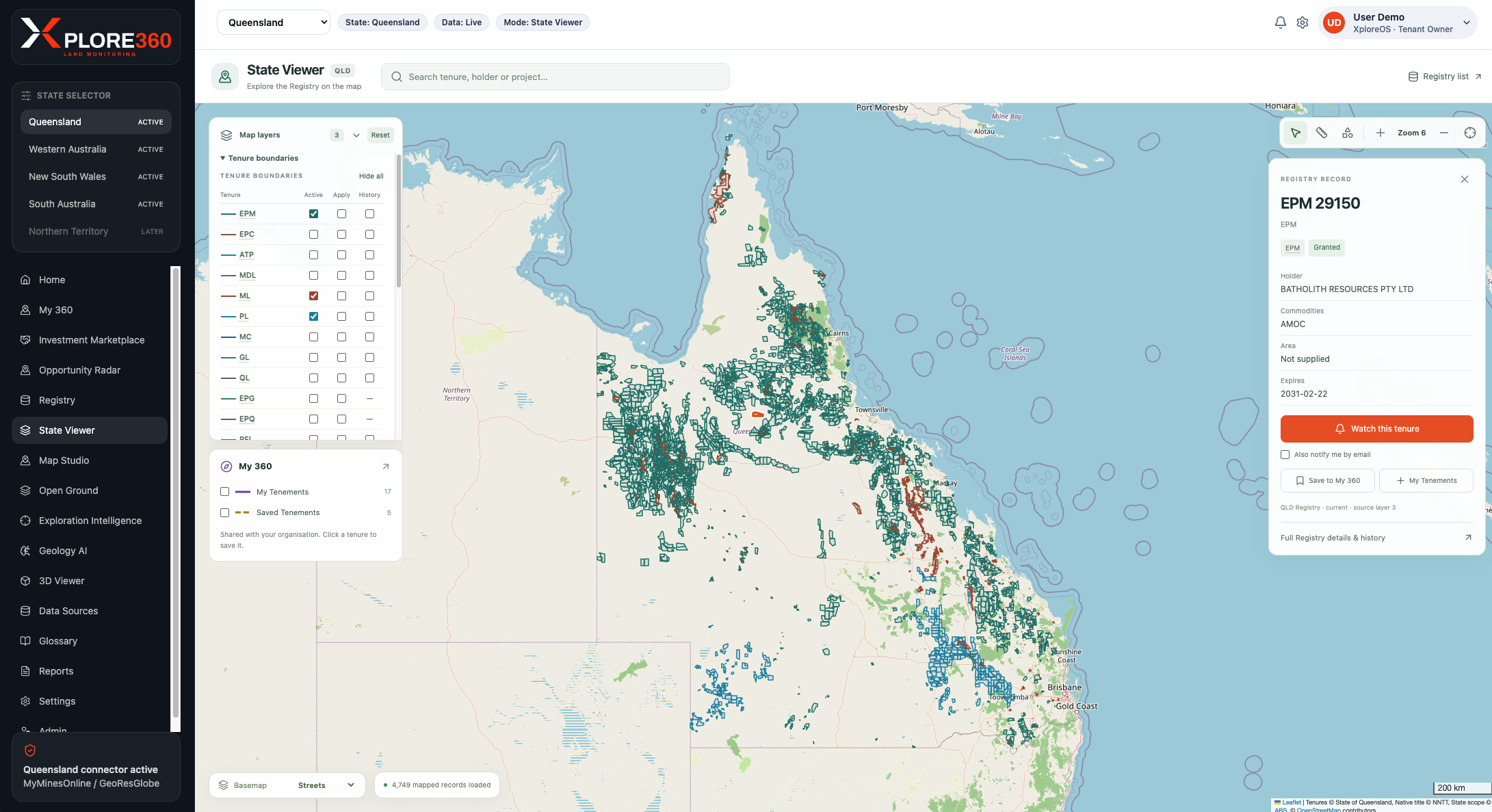 Xplore360 Land Monitoring preview