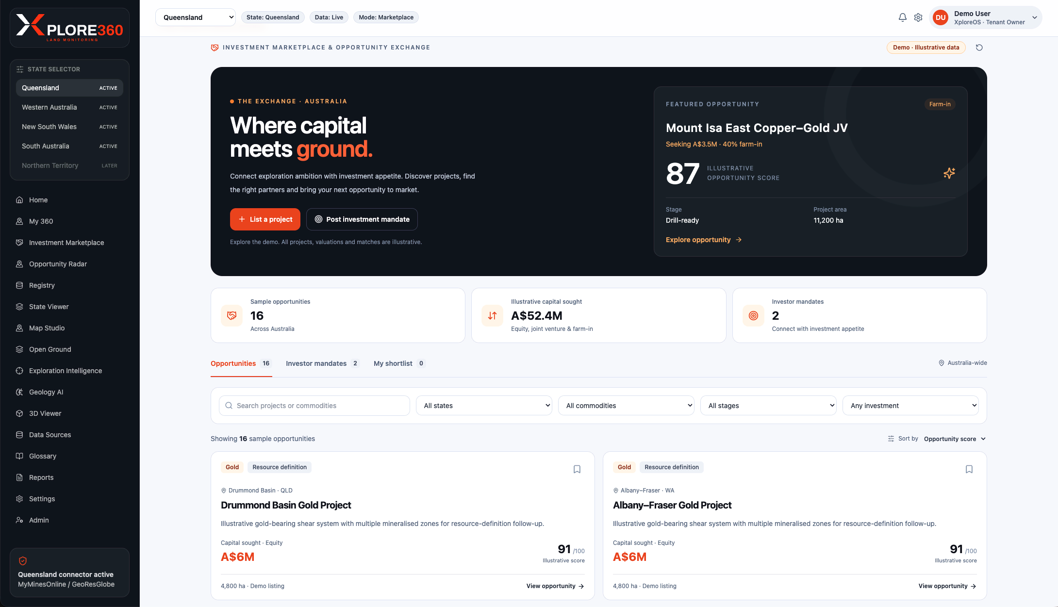 Xplore360 Land Monitoring - Investment Marketplace